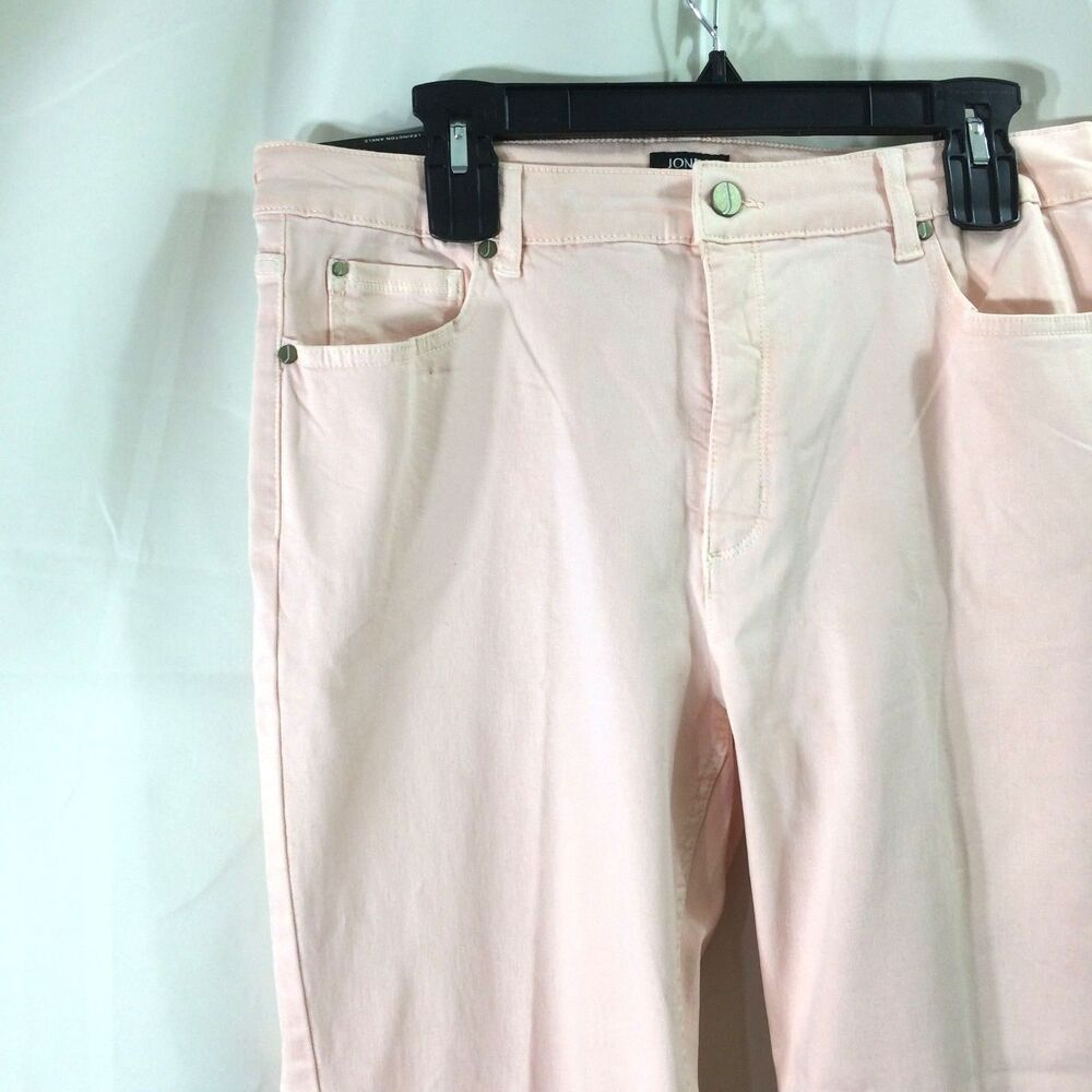 NEW Jones New York Lexington Ankle Jeans Sz 14 Pink NWT Secret Slimming Stretch - Picture 4 of 5